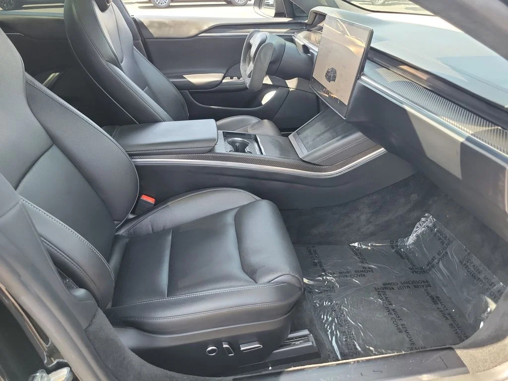 Used 2021 Solid Black Tesla Plaid image 16