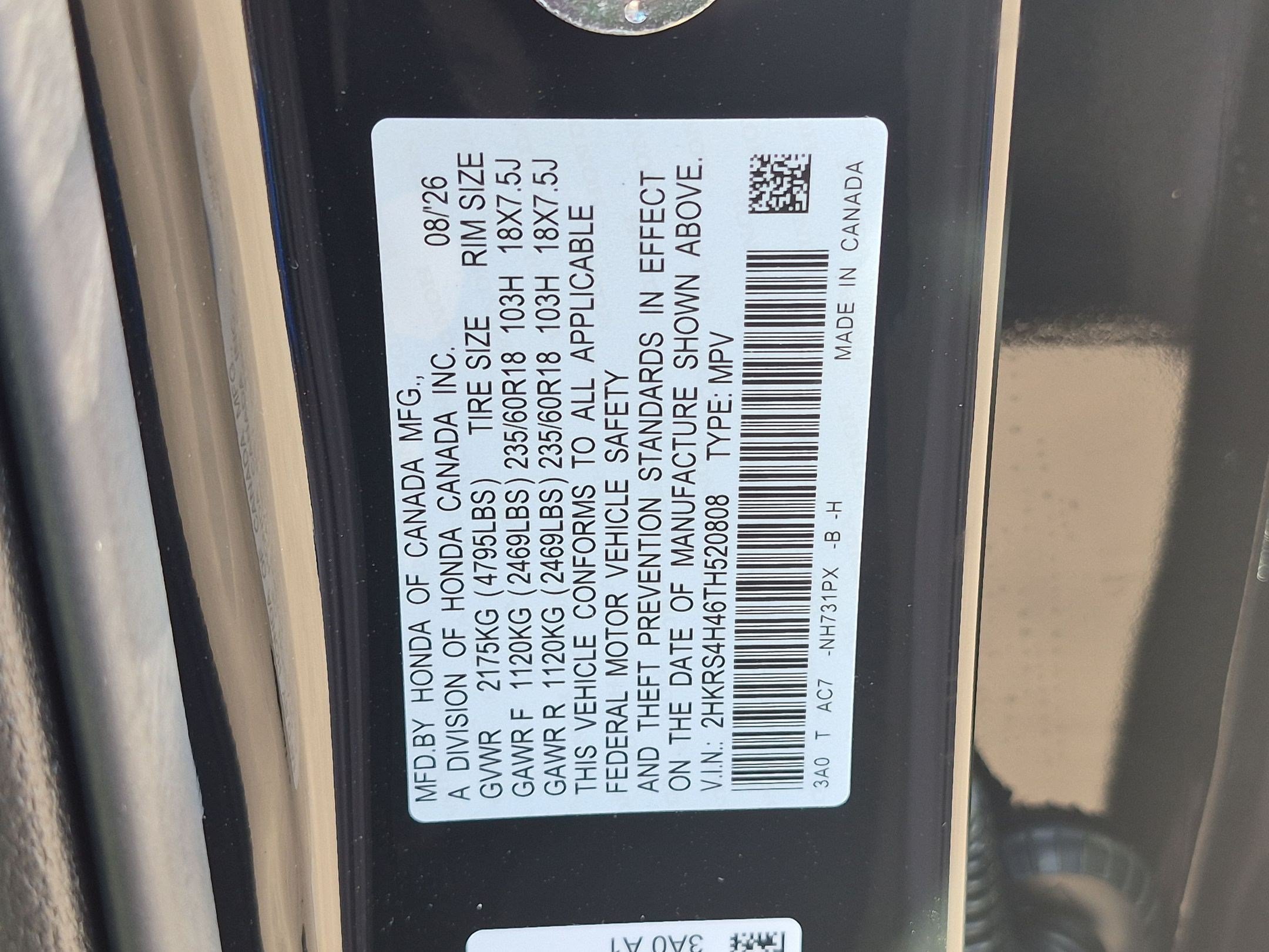 New 2026 Crystal Black Pearl Honda EX image 16