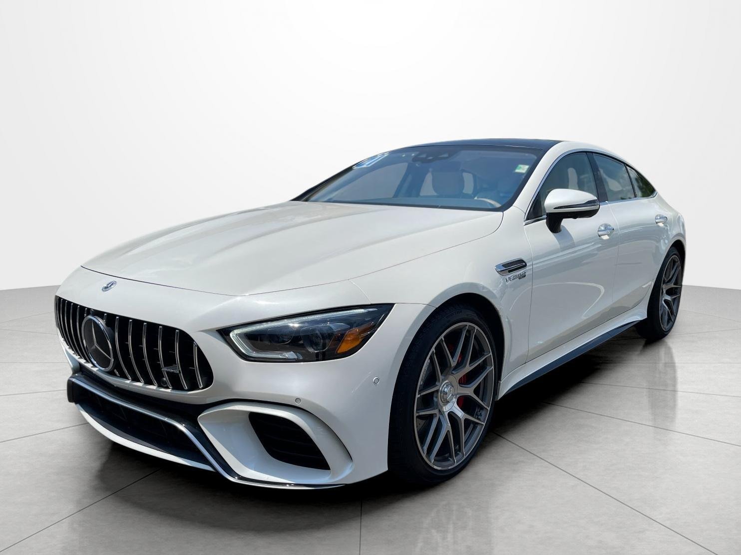 Used 2021 designo Diamond White Metallic Mercedes-Benz AMG® GT 63 image 1