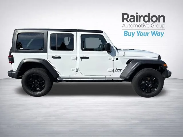 Used 2020 Bright White Clearcoat Jeep Unlimited Sport Altitude image 8
