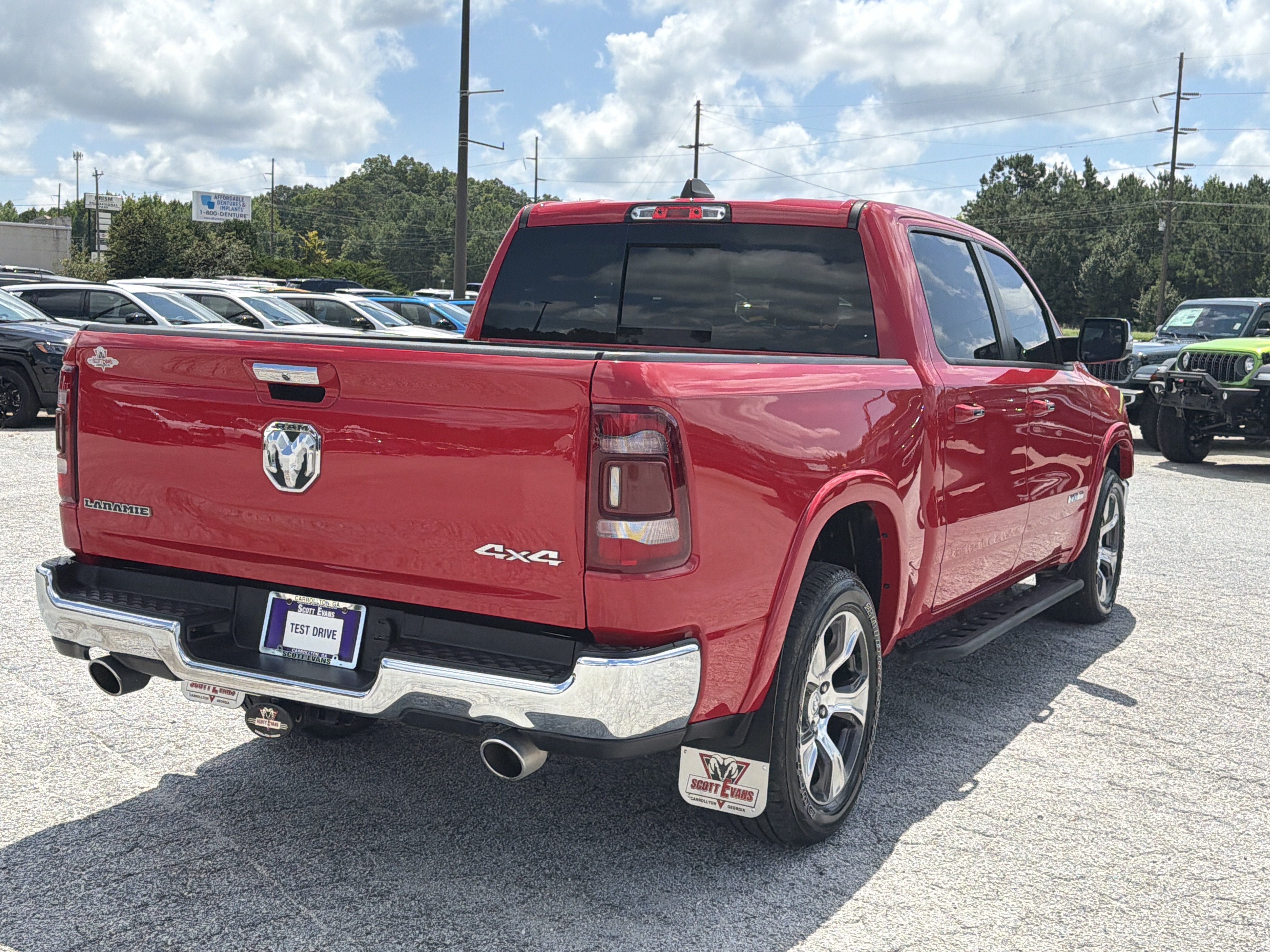 Used 2022 Flame Red Clearcoat Ram Laramie image 7