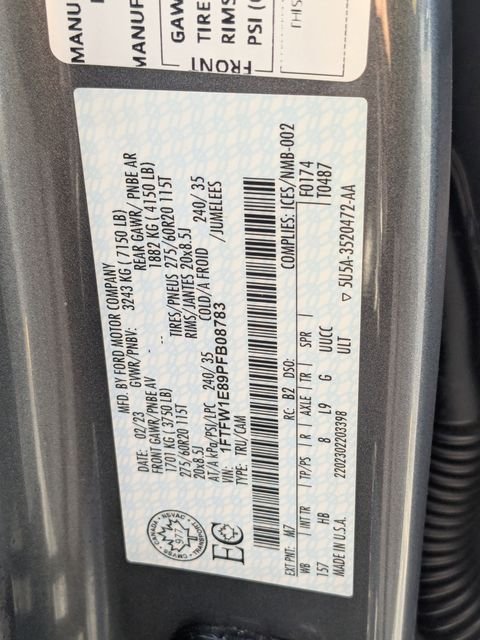 Used 2023 Carbonized Gray Metallic Ford Lariat image 26