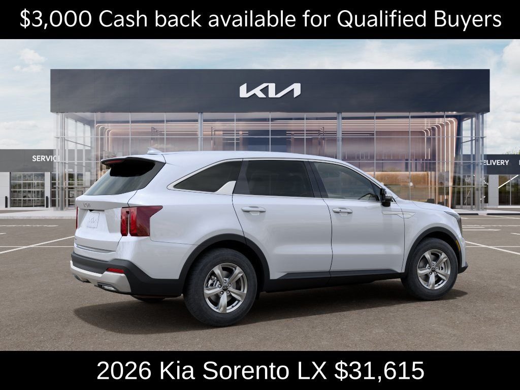New 2026 White Pearl Kia LX image 7