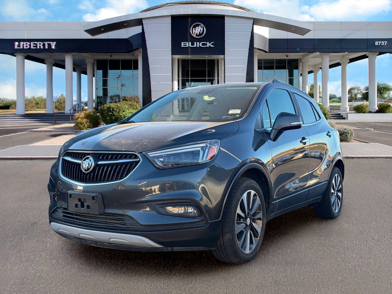 Used 2018 Includes (CM5) Black Carbon Metallic lower exterior accent color, Paint code W700S. Buick Essence image 4