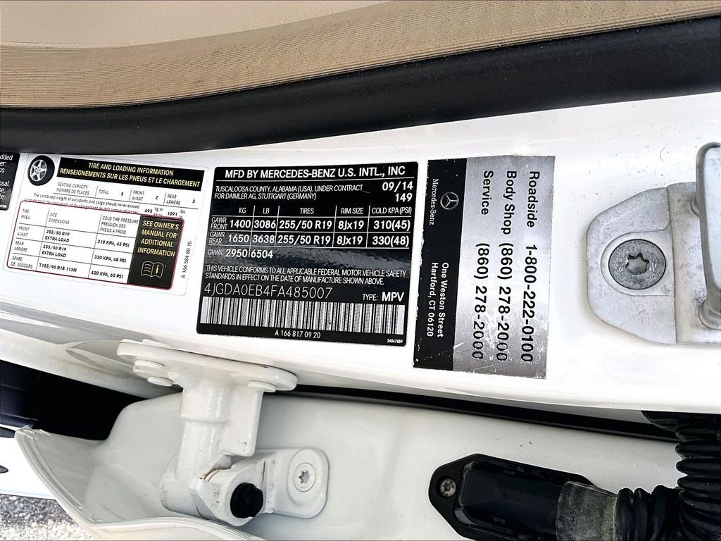 Used 2015 White Mercedes-Benz ML 250 image 36
