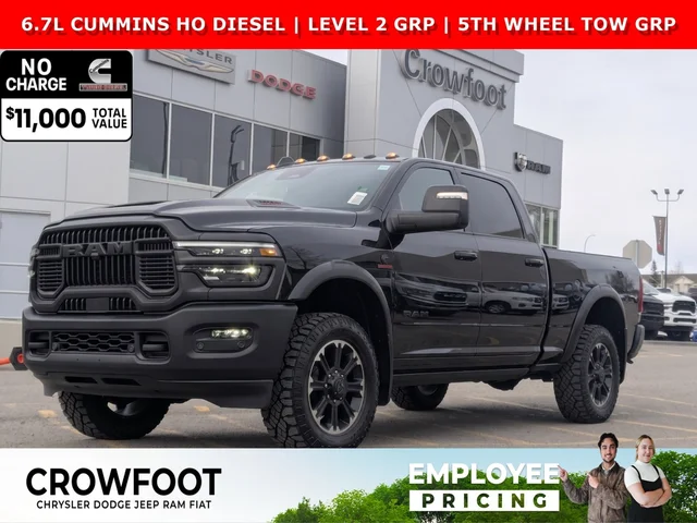 2026 RAM 2500 Rebel - - 4x4 - 6.7L Cummins HO - Rebel Lvl 2 Grp - Rear Air Susp & More!