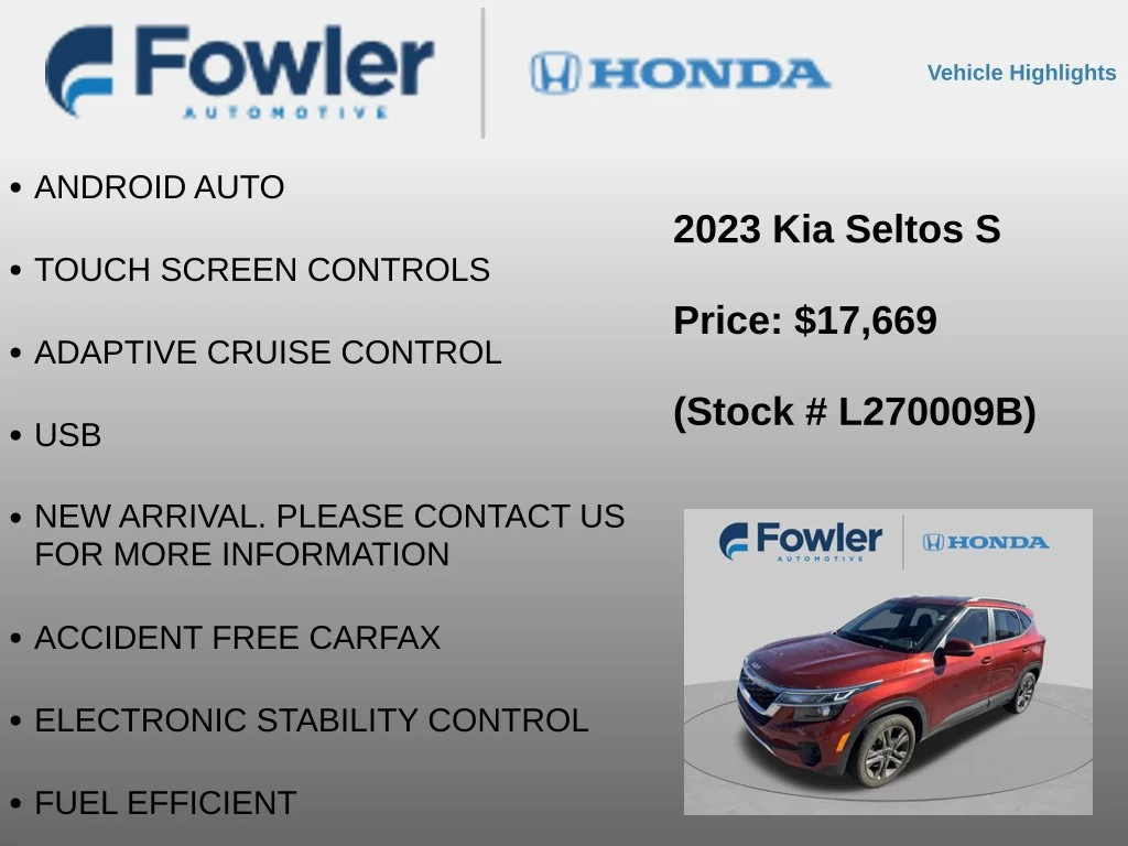 Used 2023 Orange Kia S image 8