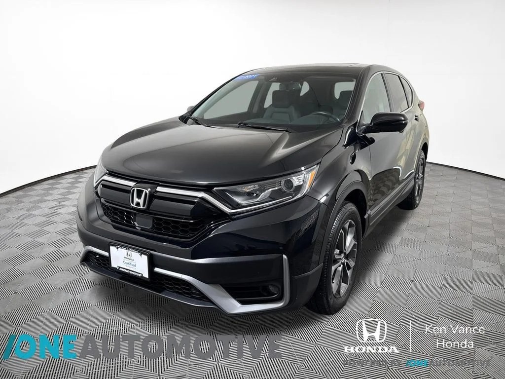 Certified Used 2021 Black Honda EX-L image 1