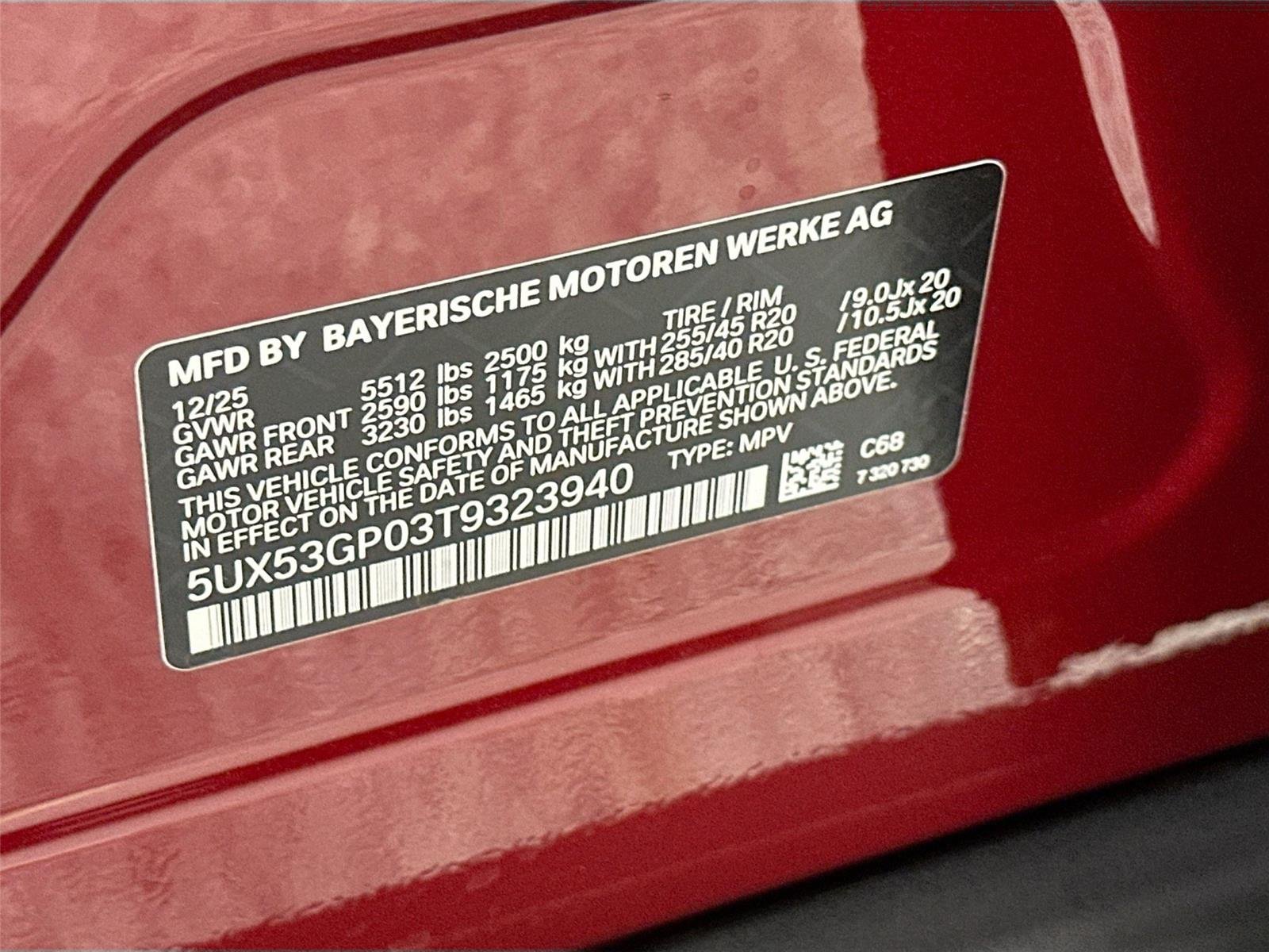 New 2026 Vegas Red Metallic BMW 30 xDrive image 34