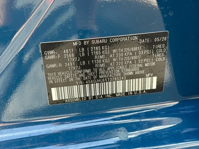 New 2026 GEYSER BLUE Subaru Wilderness image 56