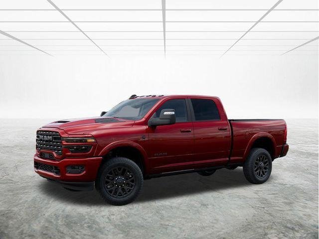 Molten Red Pearl-Coat Exterior Paint 2026 RAM 3500 Limited Crew Cab 4WD Pickup Truck Four-Wheel Drive 8-Speed Automatic