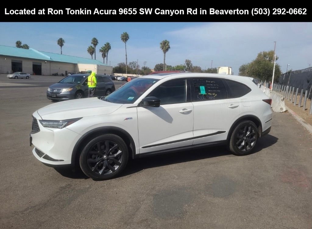 Used 2022 Platinum White Pearl Acura A-Spec image 3