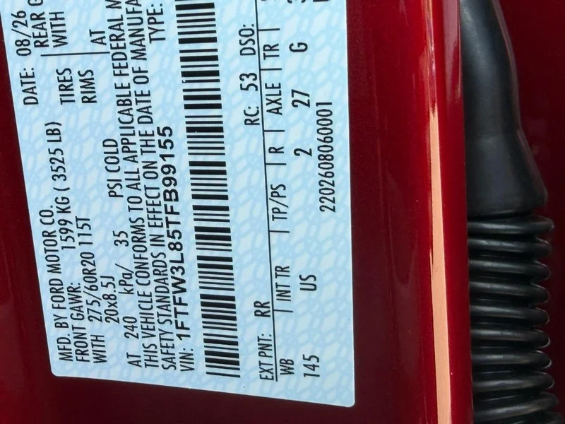 New 2026 Ruby Red Metallic Tinted Clearcoat Ford XLT 4WD SuperCrew 5.5