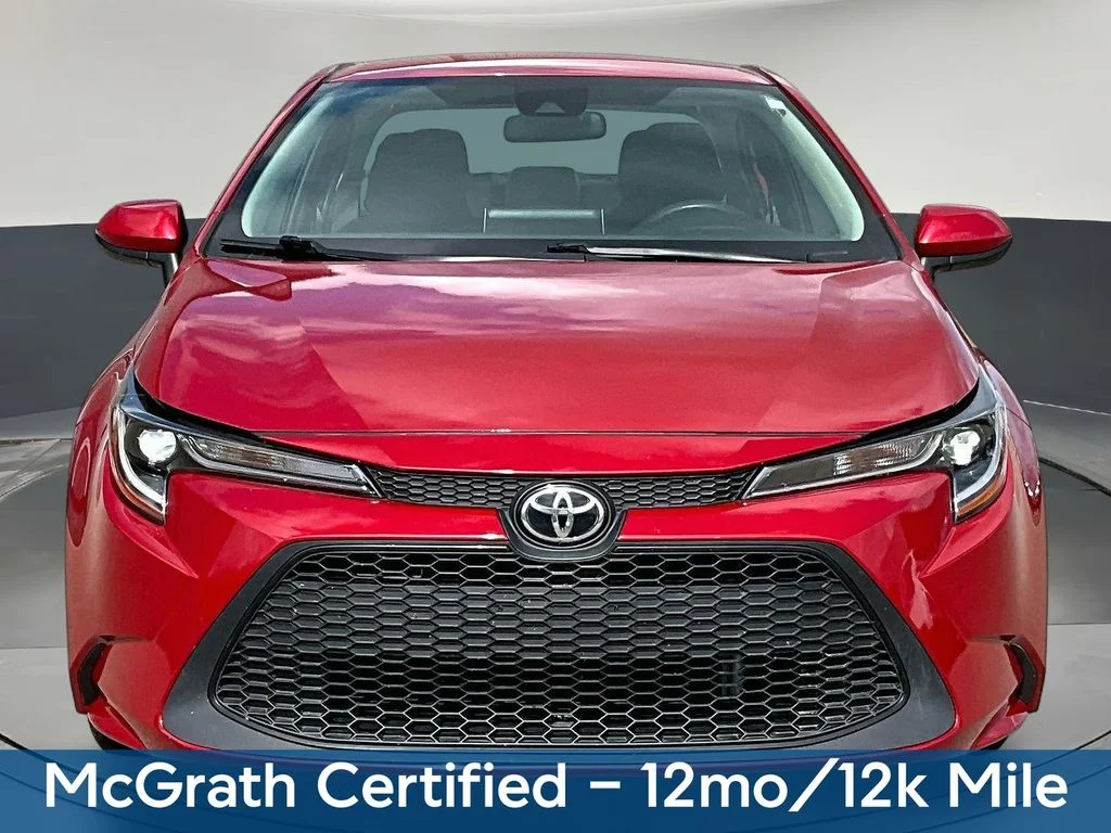 Used 2021 Red Toyota LE image 2
