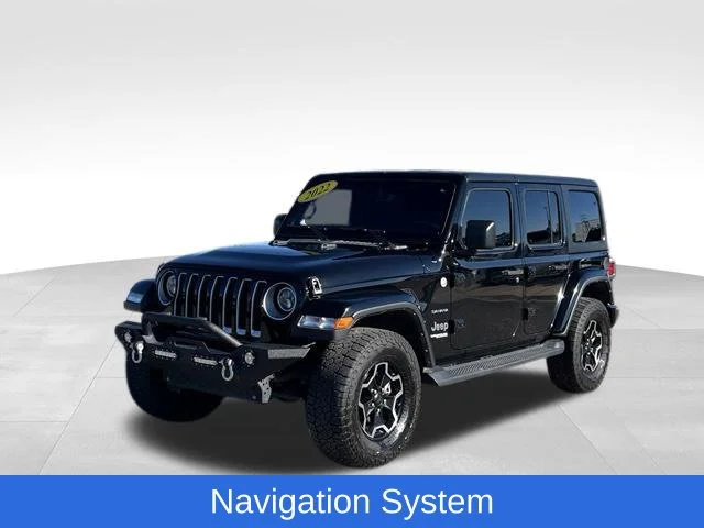 Used 2022 Black Jeep Sahara 4x4 image 1