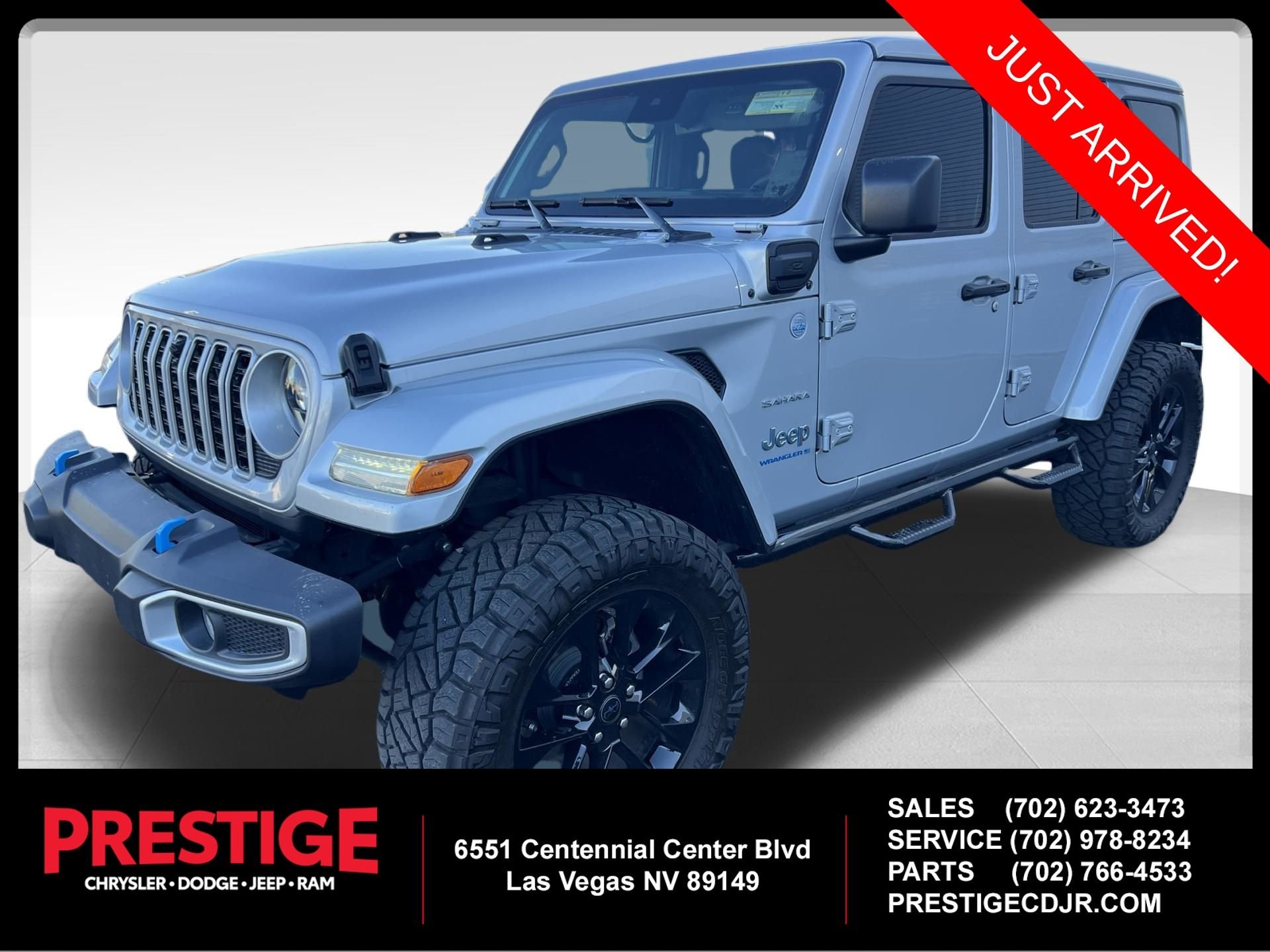 Used 2024 Silver Jeep Sahara 4xe image 1