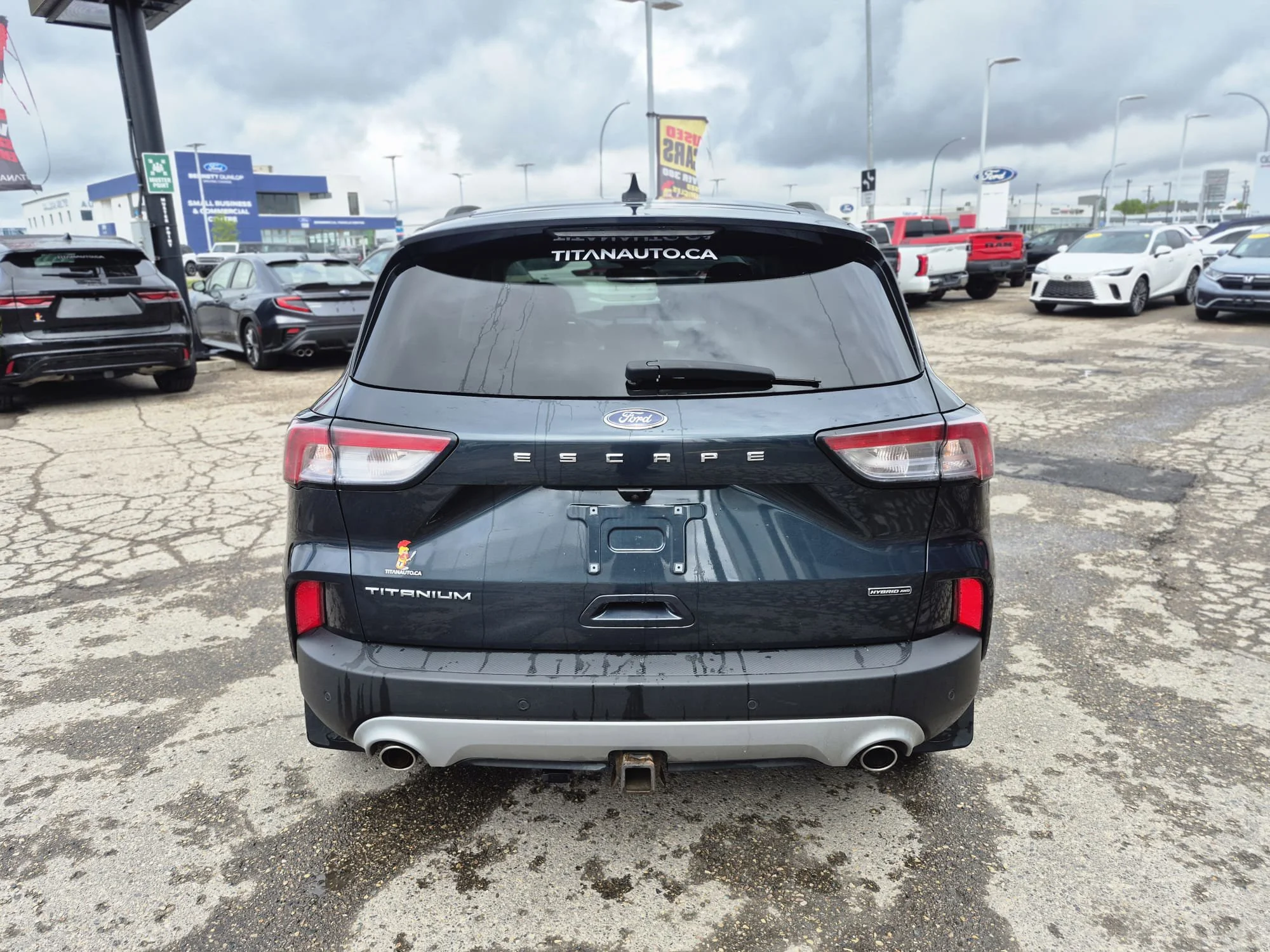 Certified Used 2022 Stone Blue Metallic Ford Titanium Hybrid AWD*Adaptive Cruise | Remote Start | Nav | Htd Leather | Htd Wheel | Lane Keeping image 13