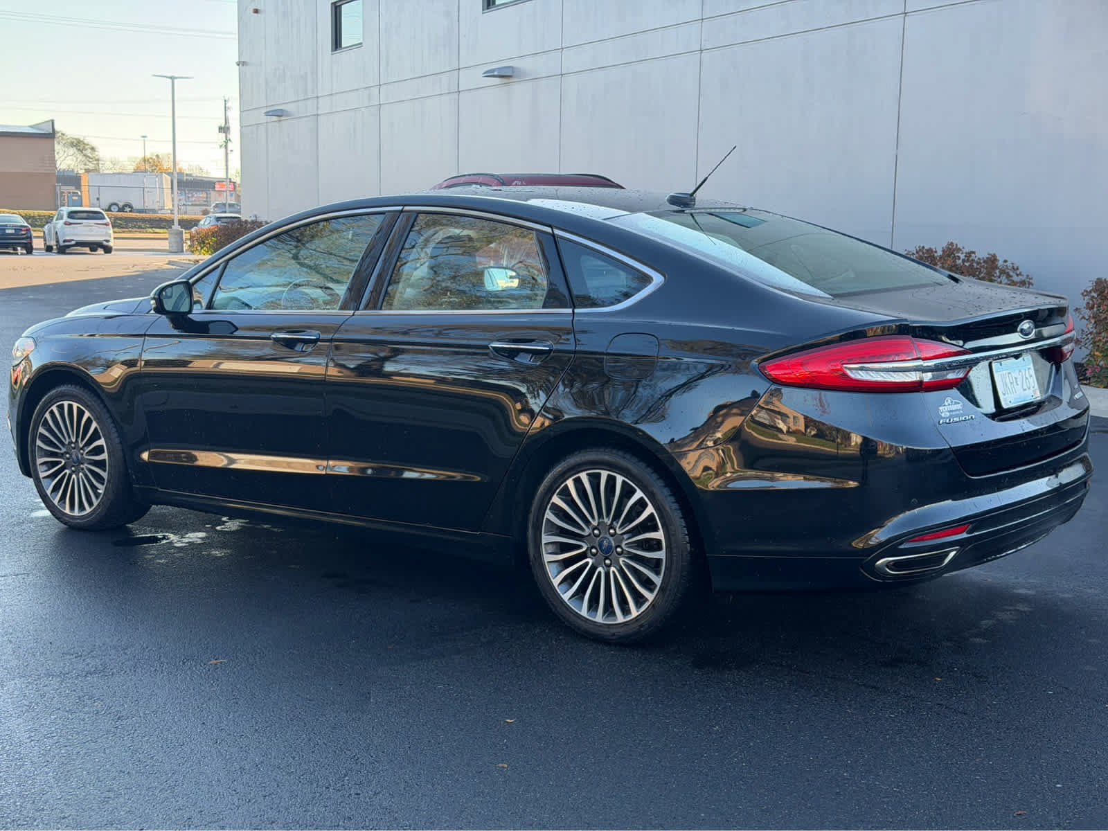 Used 2017 SHADOW BLACK Ford SE image 2