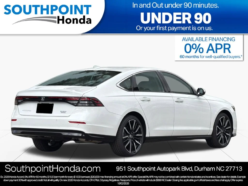 New 2026 Platinum White Pearl Honda Touring image 3