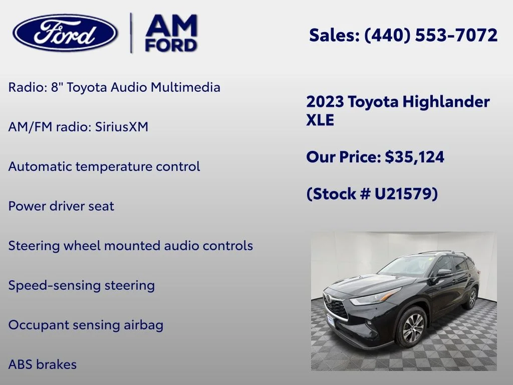 Used 2023 Midnight Black Metallic Toyota XLE image 6