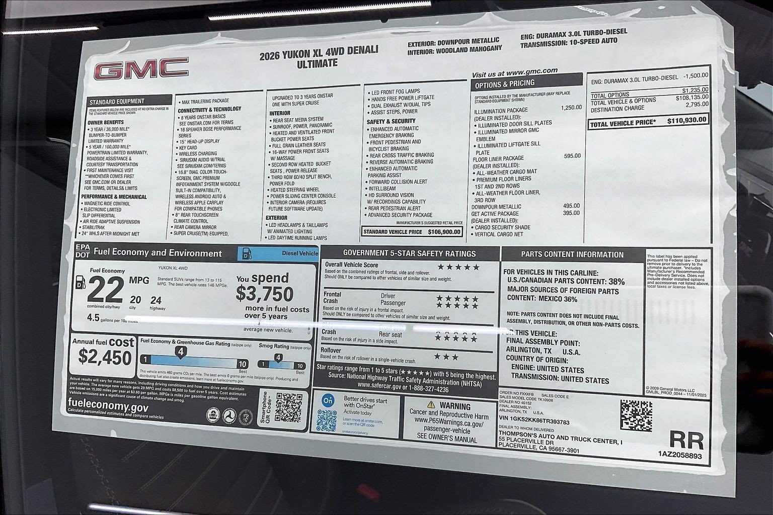 2026 GMC Yukon XL Denali Ultimate - Photo 21