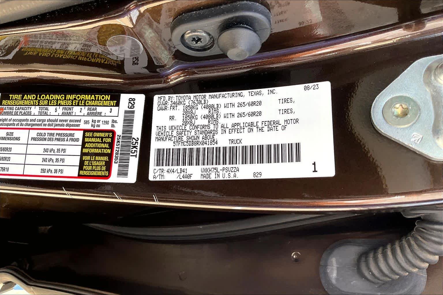 Used 2024 Smoked Mesquite Toyota 1794 Edition Hybrid image 37