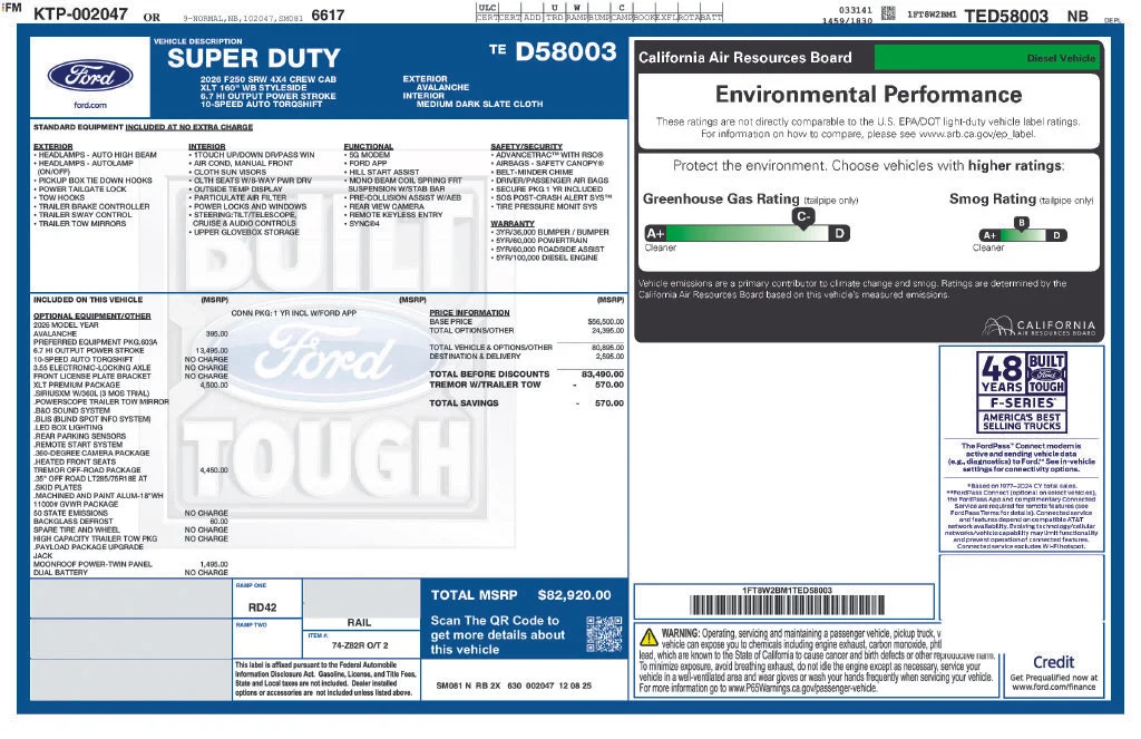 New 2026 White Ford XLT image 8