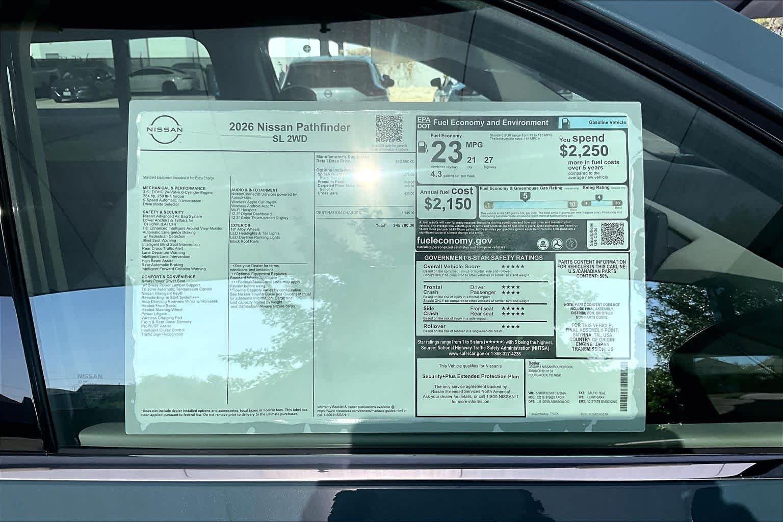 New 2026 Baltic Teal Pearl Nissan SL image 19