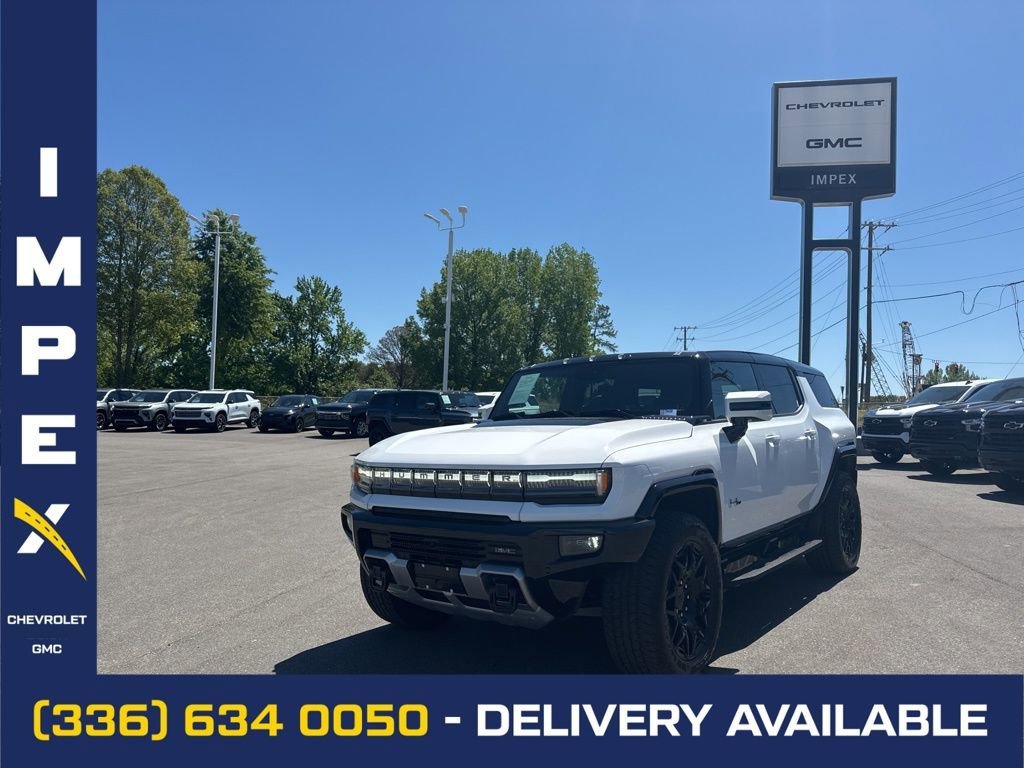 Interstellar White 2025 GMC Hummer EV SUV 2X AWD SUV / Crossover All-Wheel Drive