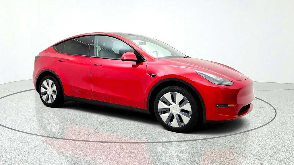 Used 2023 Red Multi-Coat Tesla AWD *Ltd Avail* image 3