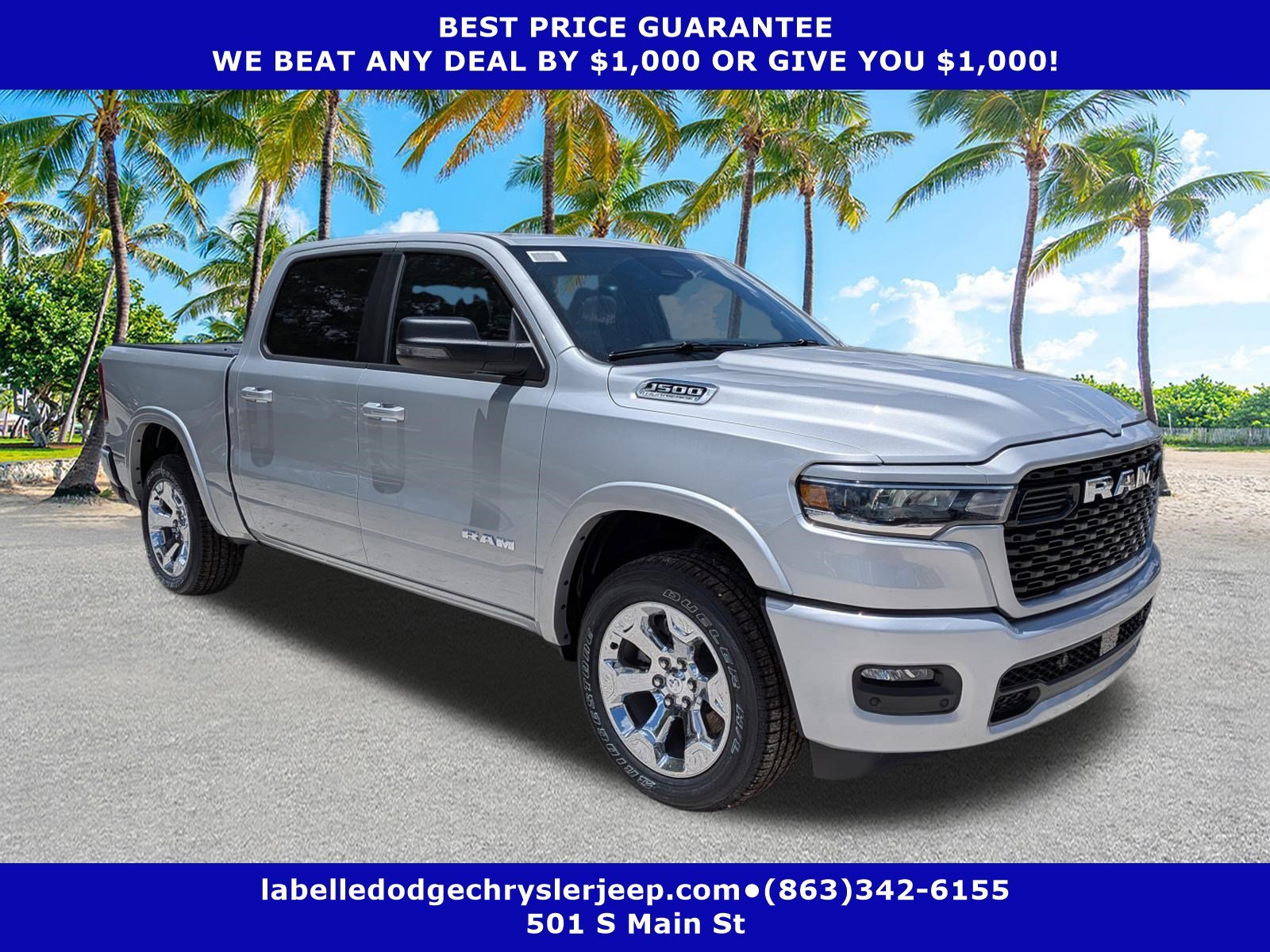 New 2026 Silver Zynith Exterior Paint RAM Big Horn image 1