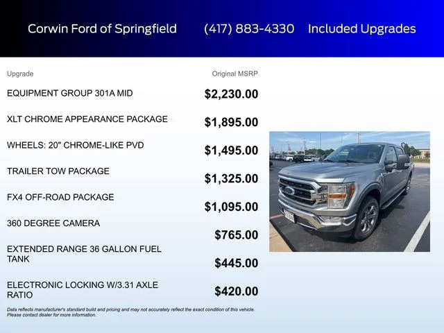 Used 2023 Iconic Silver Metallic Ford XLT image 6