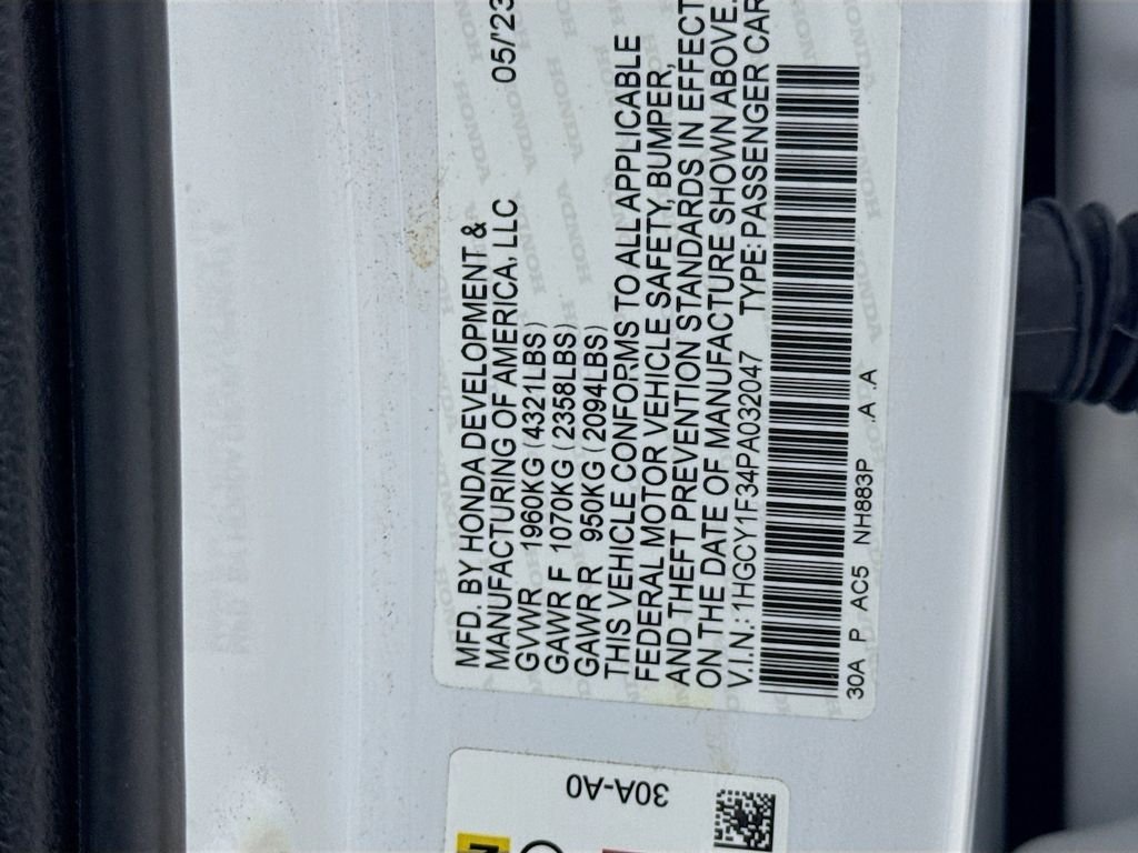 Used 2023 White Honda EX image 40