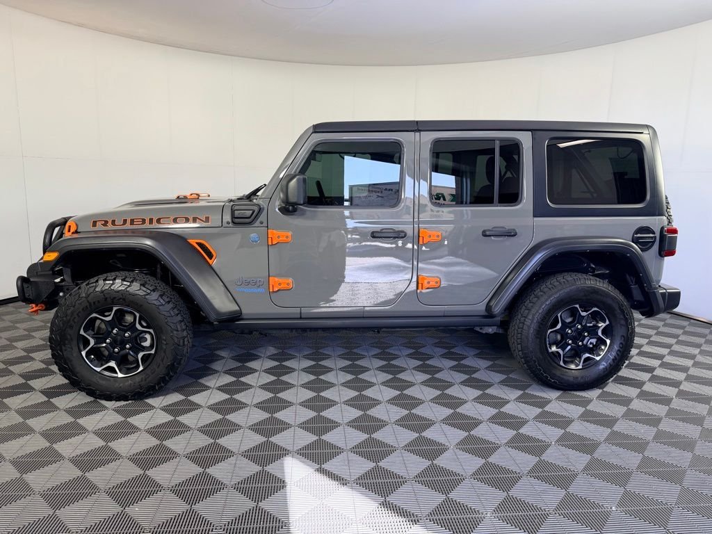 Used 2022 Gray Jeep Unlimited Rubicon 4xe image 11