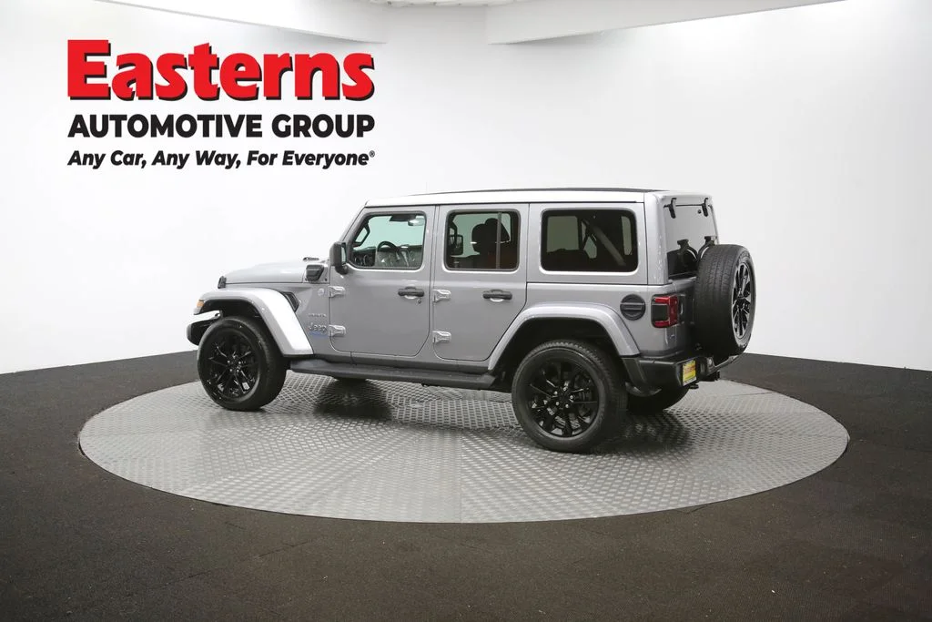 Used 2021 Silver Jeep Unlimited Sahara 4xe image 63