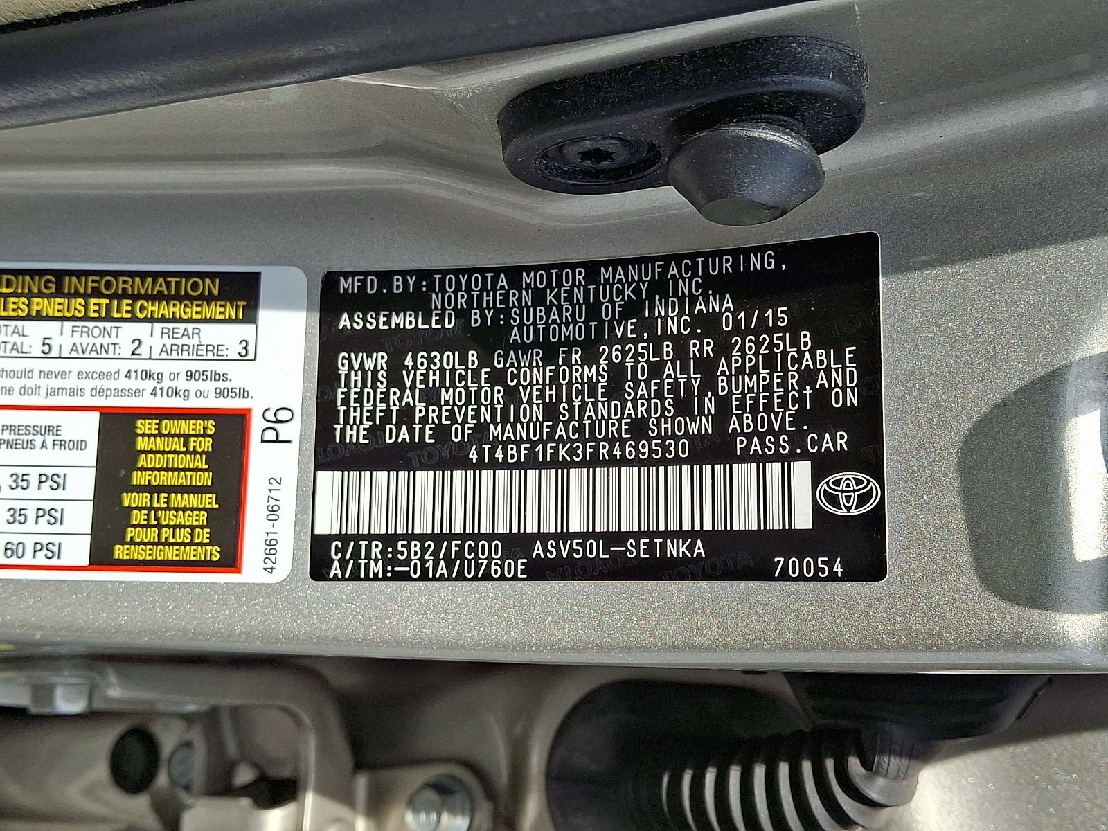 Used 2015 Creme Brulee Mica Toyota LE image 26