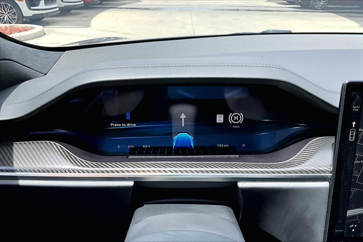 Used 2021 Midnight Silver Metallic Tesla Plaid image 25