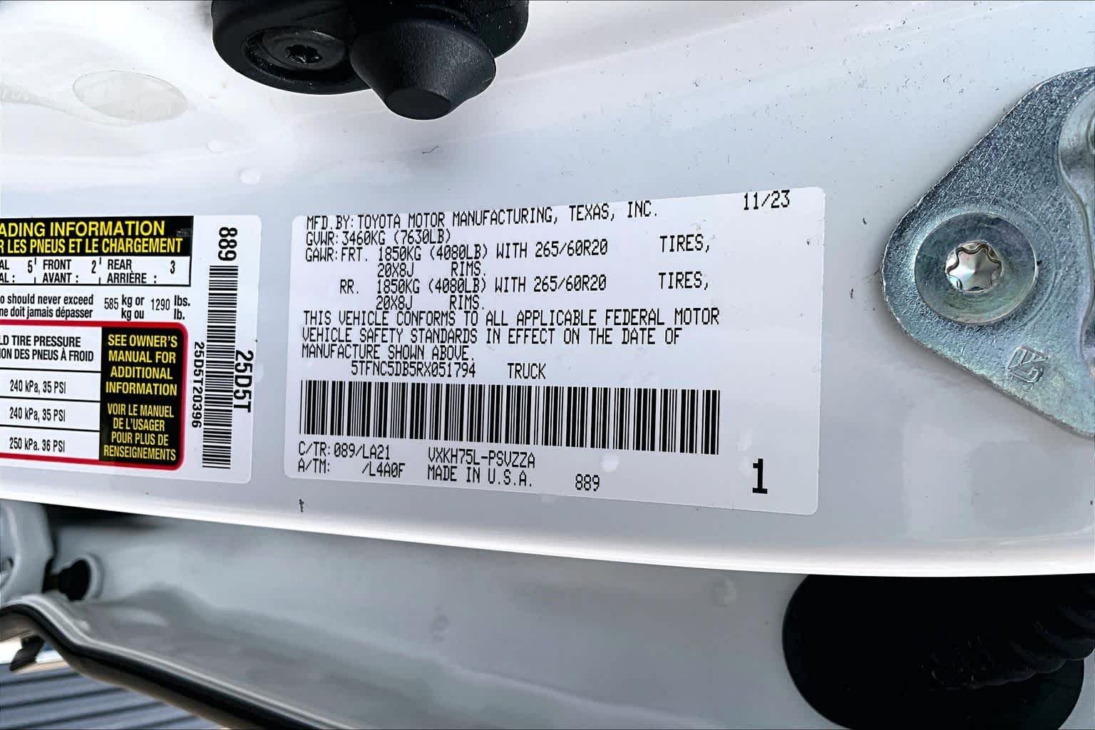 Used 2024 Wind Chill Pearl Toyota Platinum Hybrid image 35