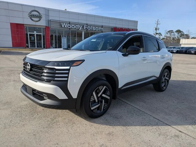 New 2026 Aspen White TriCoat / Super Black Two-tone Nissan SV image 8