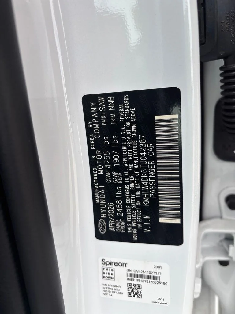 New 2026 White Hyundai Base image 20