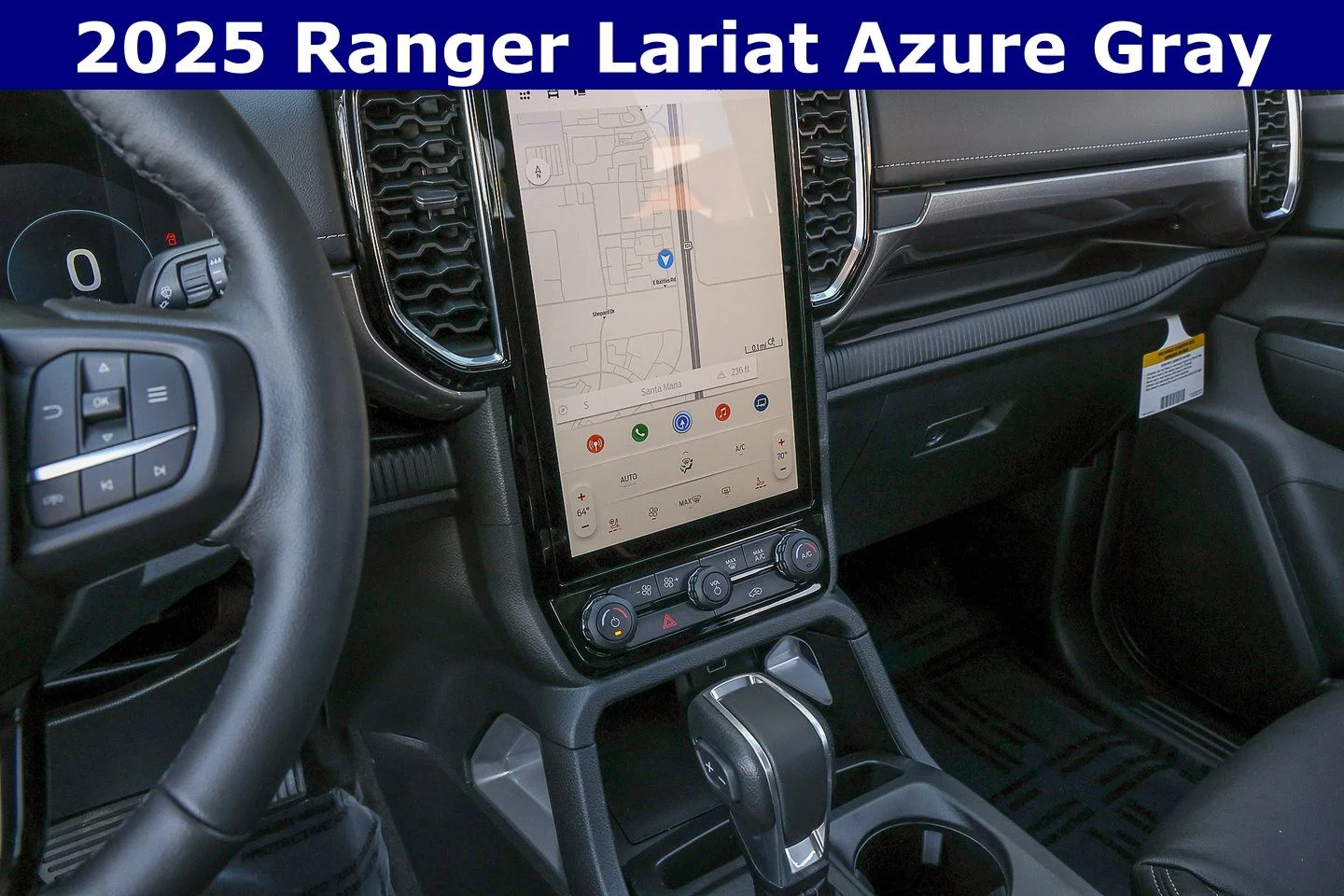New 2025 Azure Gray Metallic Tri-coat Ford LARIAT® image 14