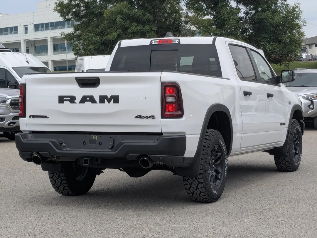 New 2026 White RAM Rebel - - 5.7L HEMI V8 eTorque - Package 27W - Steel Sport Hood & More! image 8