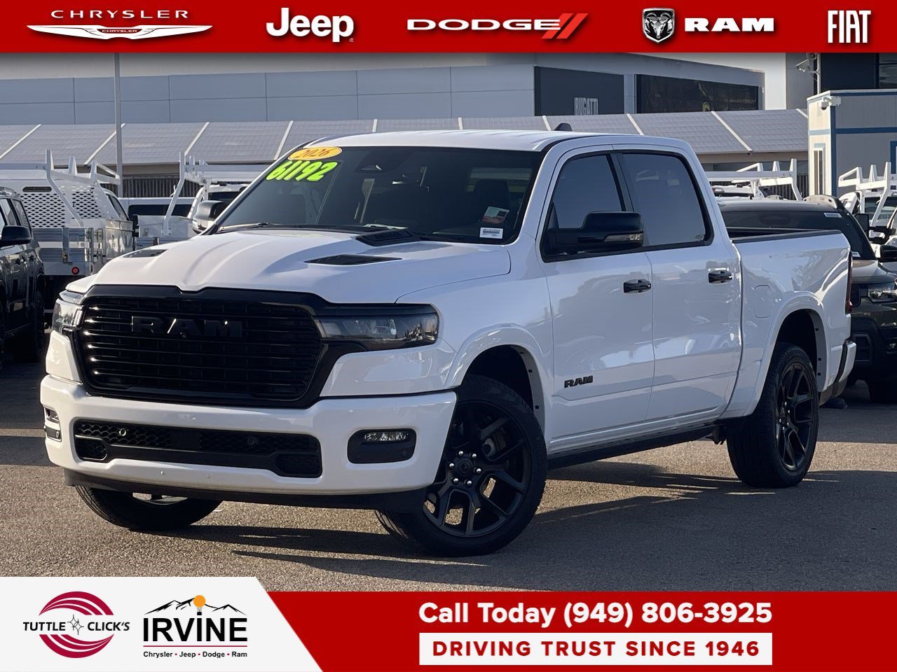 Used 2026 Bright White Clearcoat Ram Laramie image 1