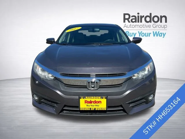 Used 2017 Honda Civic EX-L with VIN 2HGFC1F7XHH653164 for sale in Burien, WA