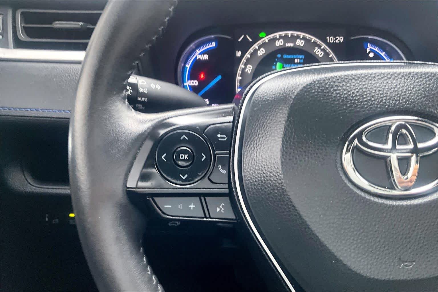 Used 2025 Midnight Black Metallic Toyota Hybrid SE image 21