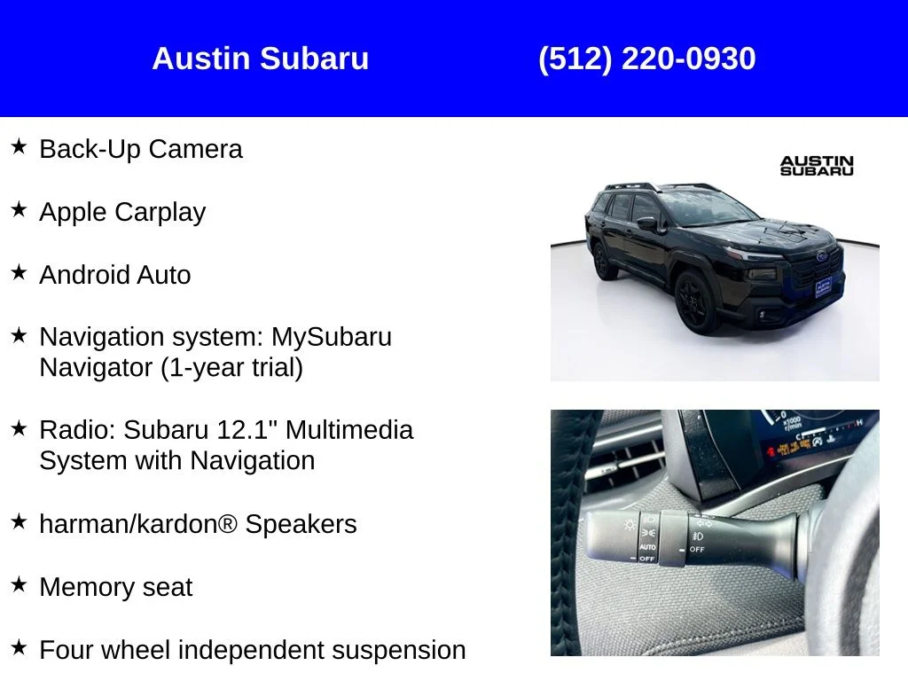 New 2026 Black Subaru Limited image 9