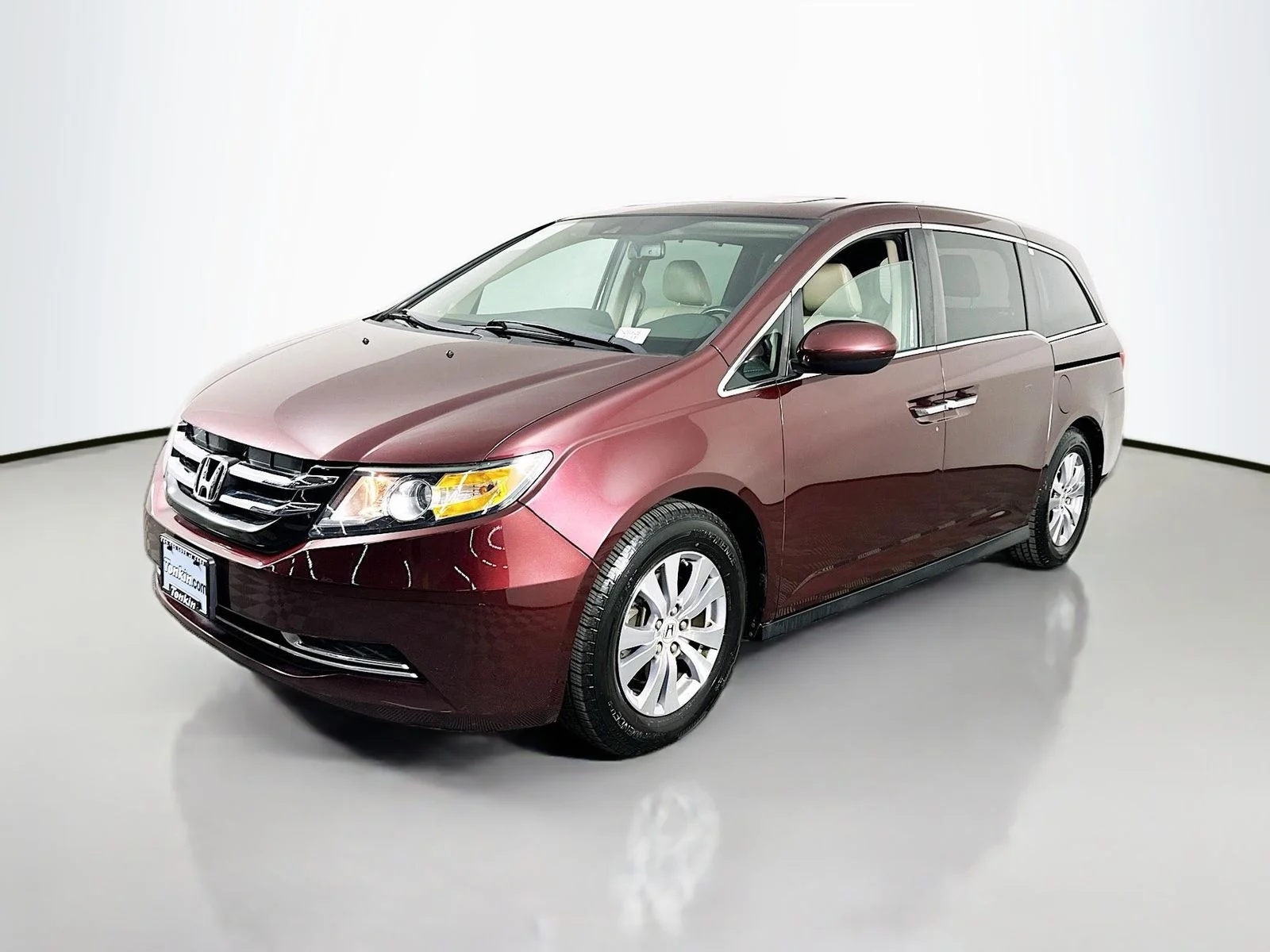 Used 2015 Dark Cherry Pearl Honda EX-L image 3