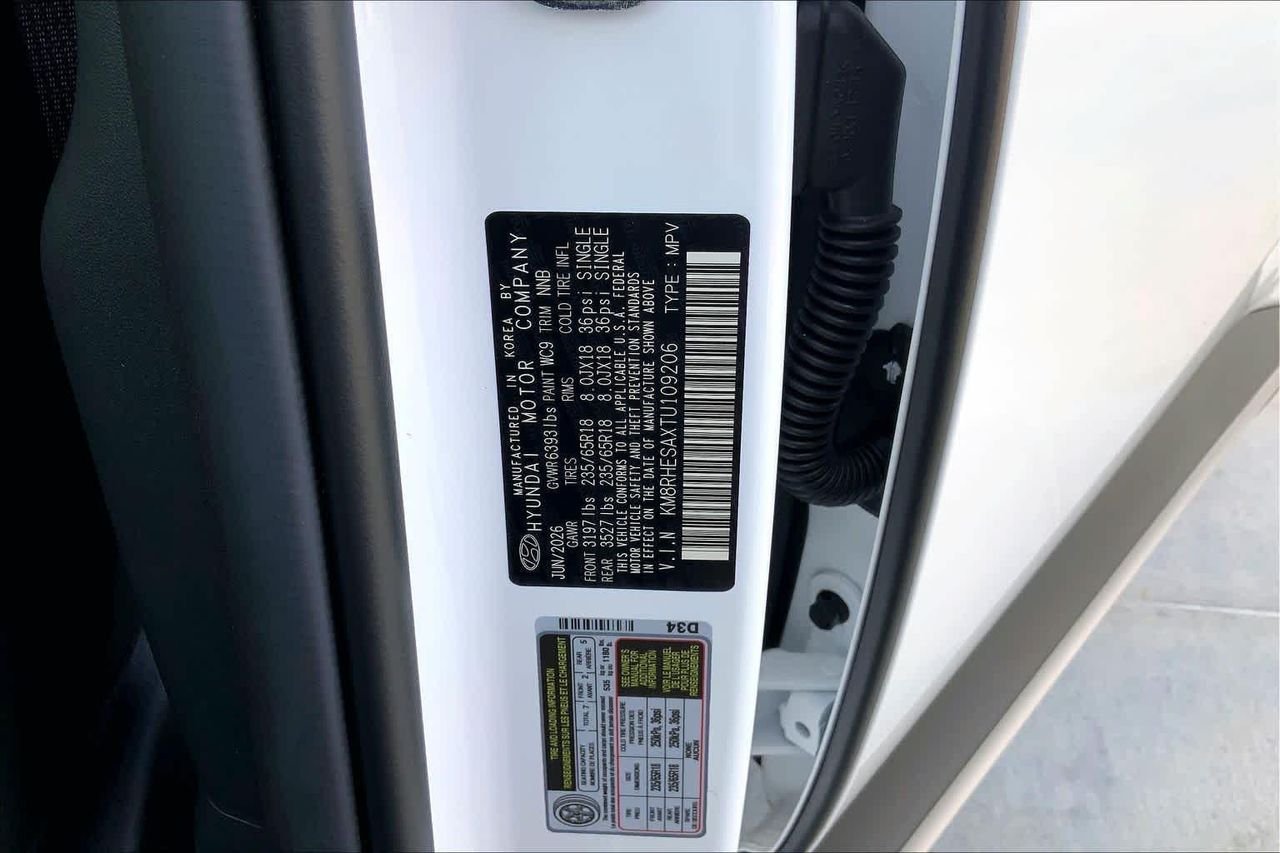 New 2026 Creamy White Pearl Hyundai SEL Premium 7P image 19