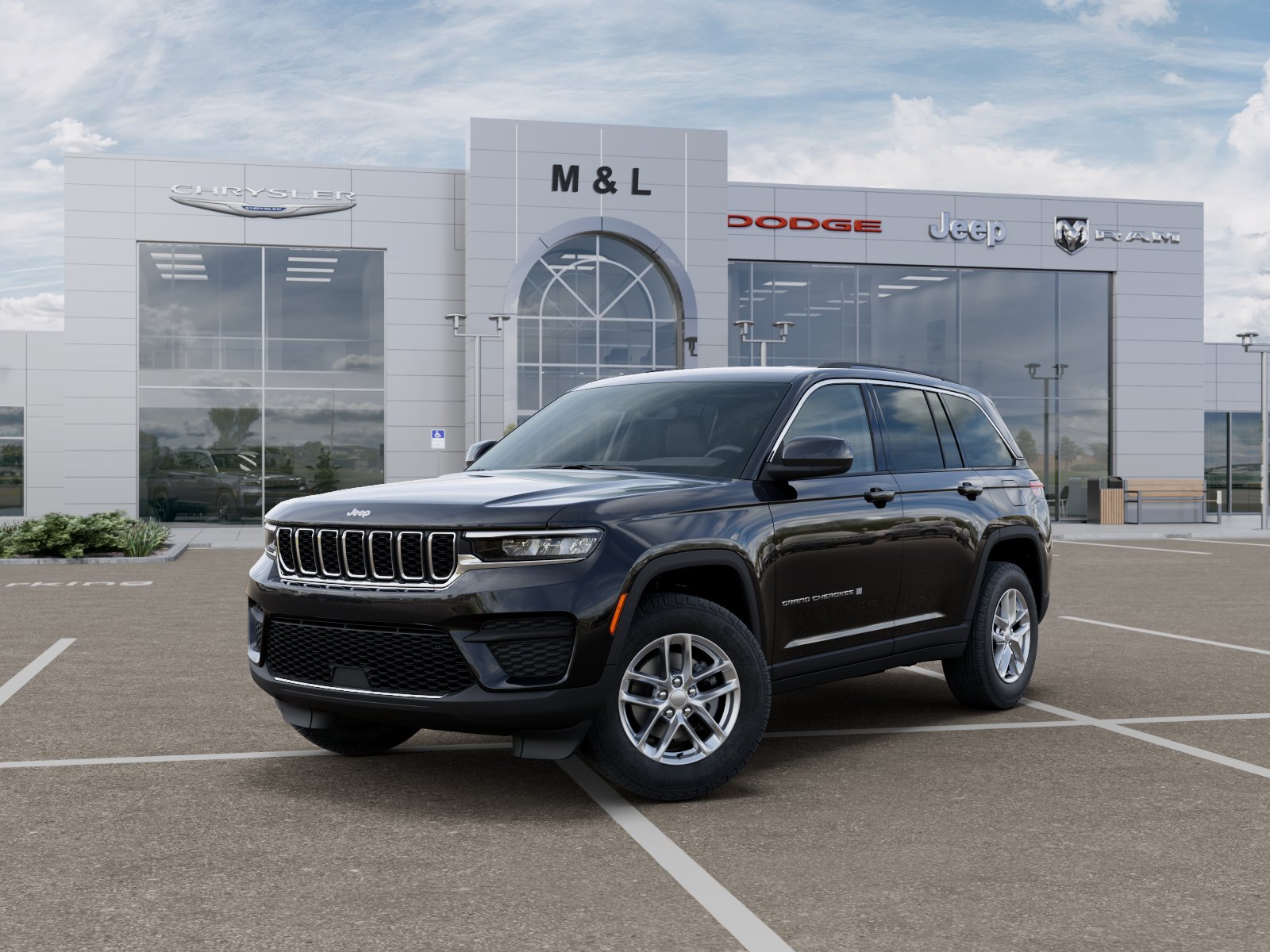 New 2026 Diamond Black Crystal Pearl-Coat Exterior Paint Jeep Laredo 4x4 image 28