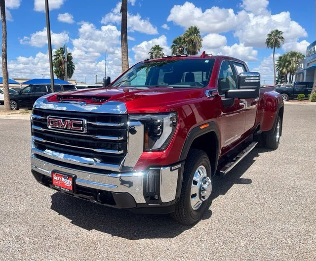 Used 2026 Volcanic Red Tintcoat GMC SLT DRW image 3